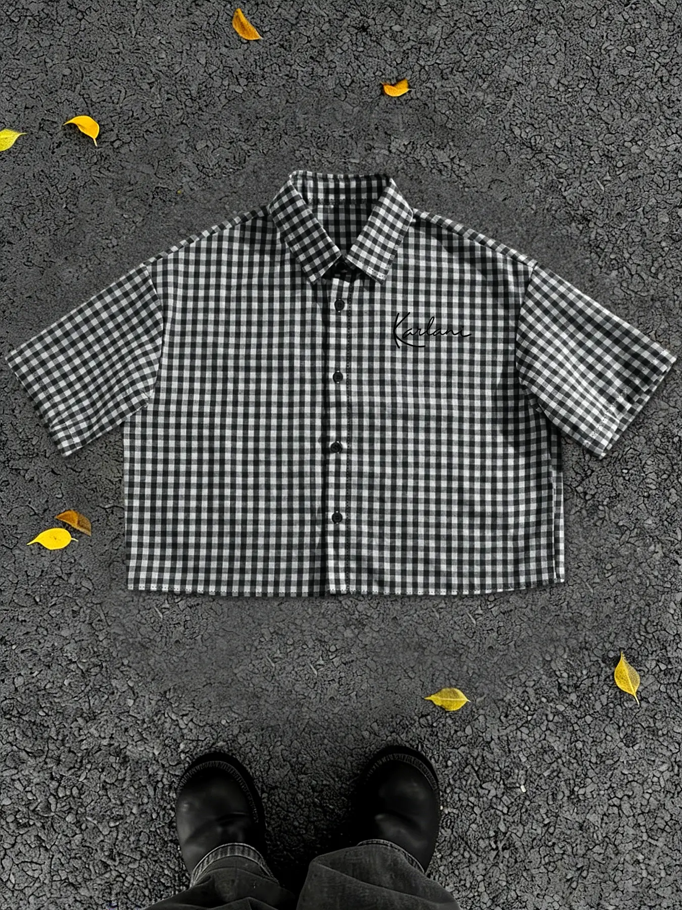 Men's Fashion Plaid Short Sleeve Shirt, Button Collar Design, Casual Daily Wear, Comfortable Fit for Various Occasions