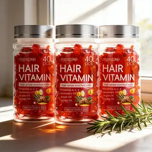 1 bottle/3 bottles 40 capsules of keratin vitamin essence hair capsule, Haircare, Hair Strengthening Serum, rich in morocco nut oil, avocado oil, vitamin capsule to keep hair healthy, moisturizing, suitable for all hair types