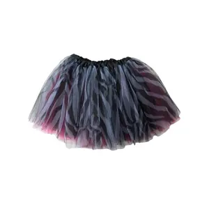 Zebra Hot Pink Tutu Skirt for Girls – 3-Layer Tulle Ballet, Dance, and Dress-Up Costume Skirt