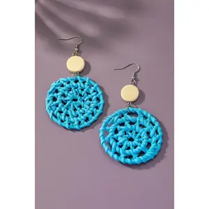 Bonded Woven Earring - Turquoise