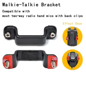 Universal Walkie Talkie Holder Clip Handheld Mic Car Mount 3m Hook with Screws, Suitable For Motorola  QuanSheng BaoFeng Back Clip Radio Hook, Lightweight and compact, easy to install, Secure Mounting, suitable for cars, motorcycles, and boats