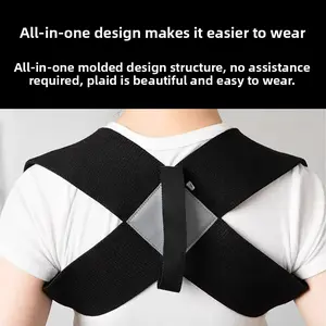 Open Shoulder Straight Strap Hunchback Correction Belt Chest Straight Shoulder Straight Waist Back Shoulder Pads Fitness Training Posture Correction