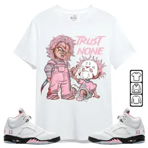 Shirt To Match Retro 35th Anniversary 5s - Trust No One Scary AJ5 Soft Pink Tshirt, For Men and Women shirt