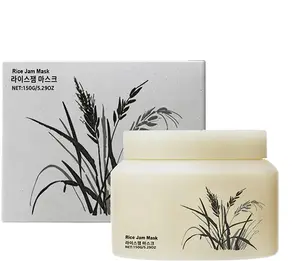 Rice Jam Mask | Korean Rice Brightening & Hydrating Wash-Off Face & Body Mask | Gentle Exfoliating, Glow & Smooth Skin Care Lightweight Moisturizing Radiant Sensitive Skin