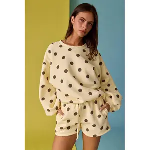 Darcy - Polka Dot Fleece Set