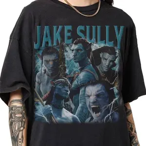 Retro 90s Vintage Jake Sully Bootleg T-Shirt, Jake Sully Avatar Graphic Retro Tee
