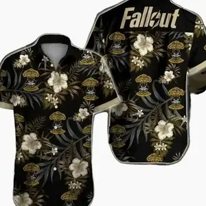 Full Print Fallout Edition Hawaiian Shirt, Print Fallout Hawaiian Shirt
