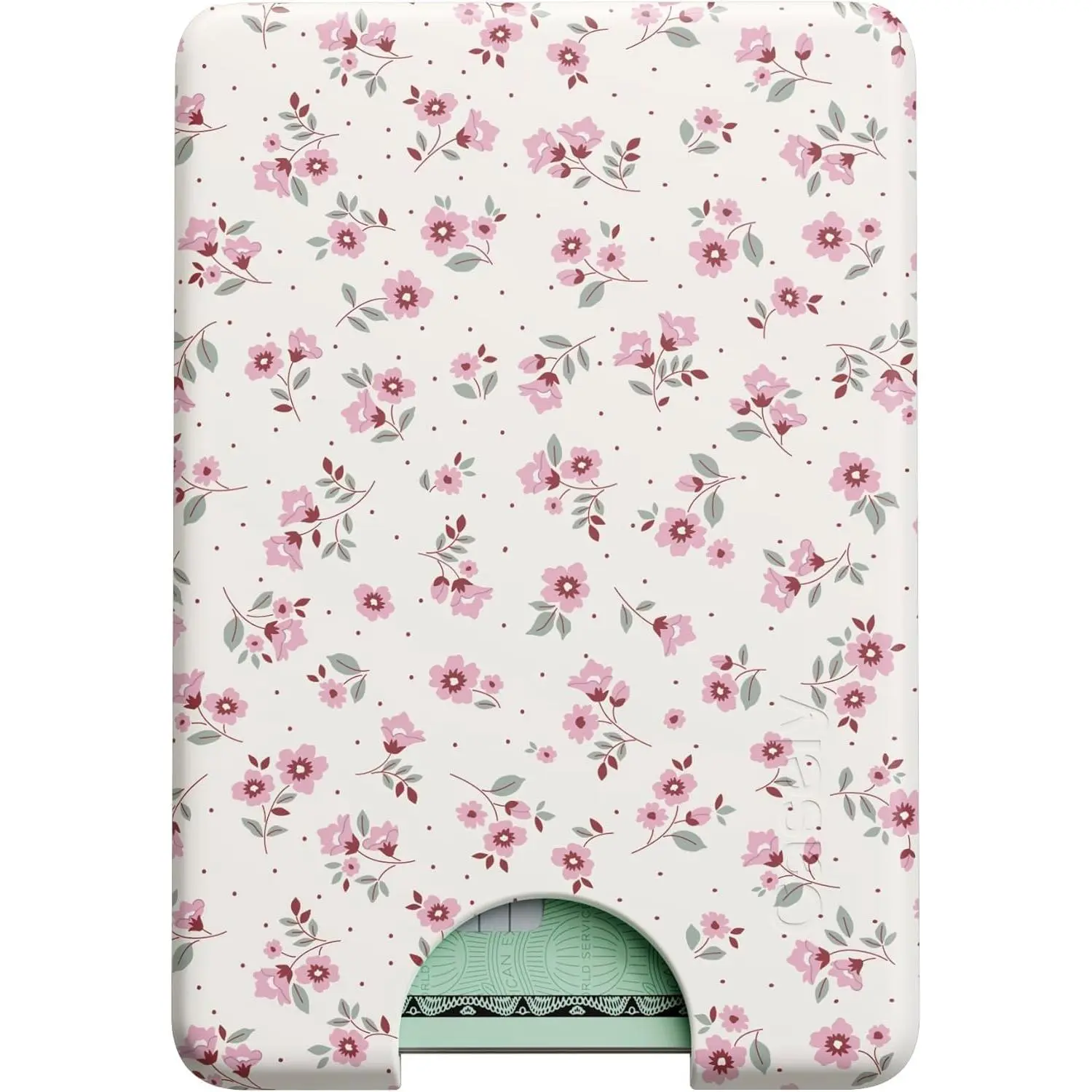 Casely MagWallet | Cottage Charm | Cottagecore |  | Slim Wallet Card Holder | Compatible with MagSafe | Soft-Touch Hard Silicone | Holds Up to 3 Cards