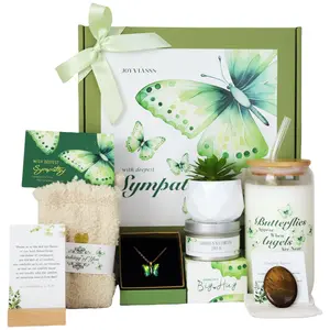 Sympathy Gift Basket - Sincere Condolence Care Package, 9-Piece Set for Women, Men, Mom, Dad, Husband, Pet Loss & Grieving Self-Caree Multicolor