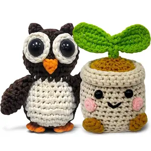 JOYBERRI Crochet Pal Duo Bundle – Beginner Crochet Kit with Yarn, Tools & Video Guides | Make Cute DIY Plushies | Fun DIY Gift for All Ages