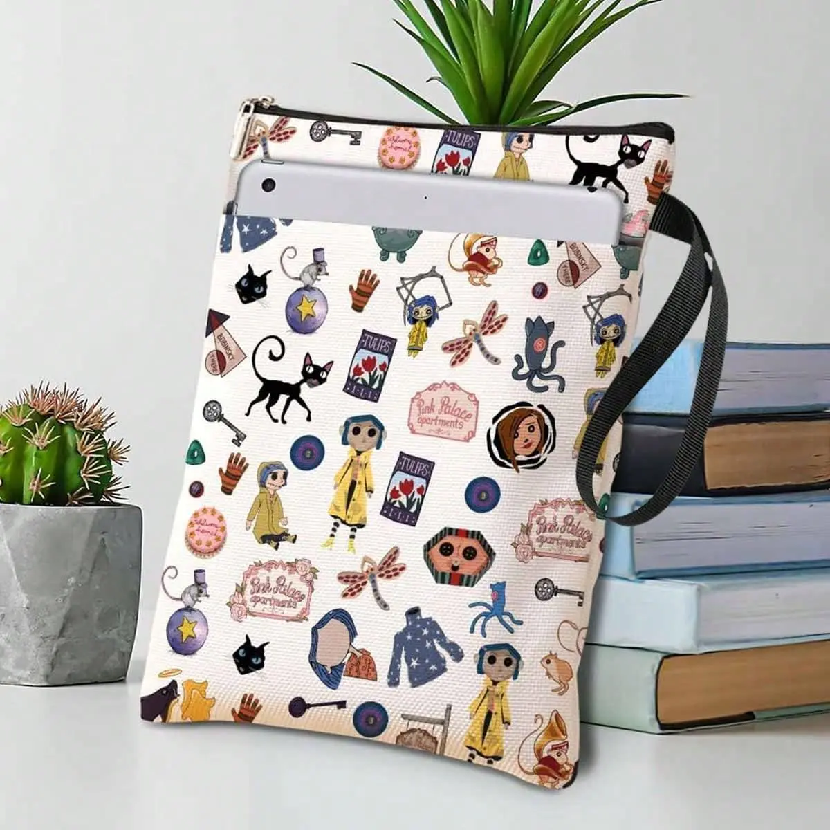Cartoon Pattern Book Cover, 1 Count Book Lovers Gift, Book Protection Cover, Suitable for Readers, Librarian, Teacher, Friend, Aesthetic Desk Accessories, Desk Accessory, Office Desk Accessories