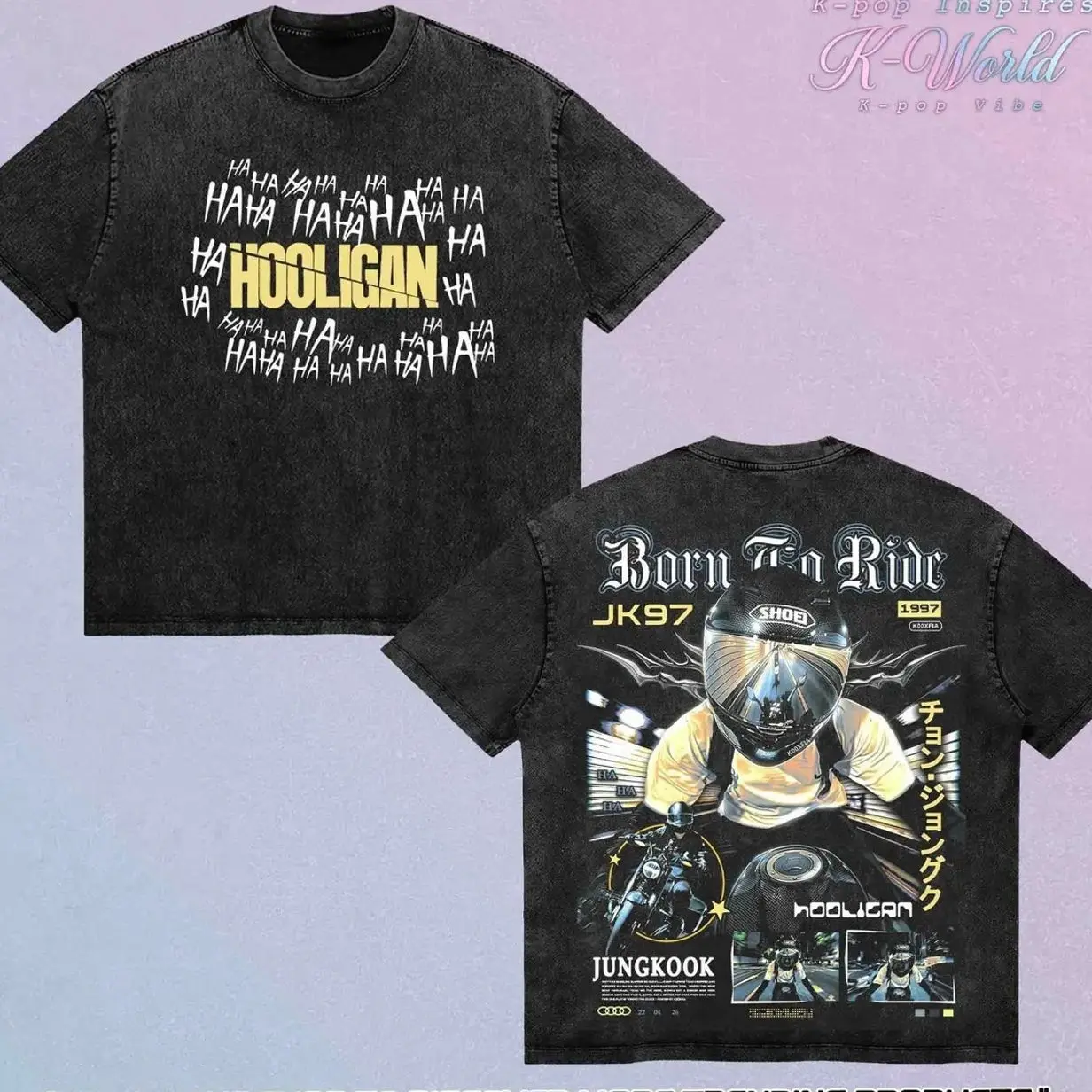 Retro JK Hooligan Acid Washed Shirt Hoodie Sweatshirt, Vintage BT21 Shirt, Bangtan Kpop Outfit, Retro 90s Shirt, Arirang T-shirt, Hooligan Bangtan Wash Tee, Arirang World Tour 2026 Tshirt, Unisex Grunge Gift Top, Gifts For Fans, Fan Merch KBH
