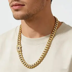 Electroplated Cuban-style necklace-waterproof, fade-resistant, and hypoallergenic, featuring the latest electroplating technology for rust prevention.Available in Miami-style links and various sizes from 6 to 14 mm, this hip-hop-inspired piece is stylish