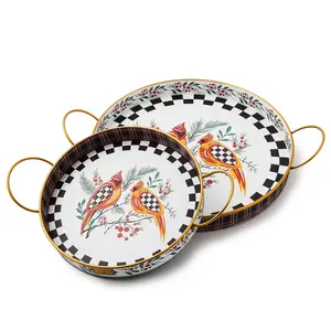 MacKenzie- Childs Set of 2 Serving Trays MacKenzie- Childs Set of 2 Serving Trays