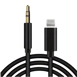 Car Aux Audio Cable Compatible with iPhone Models 12/11/XS/XR/x 8 7 6 5, Home Stereo Headphones Adapter, Supports All iOS Systems, 3.3 Feet, Aux Input