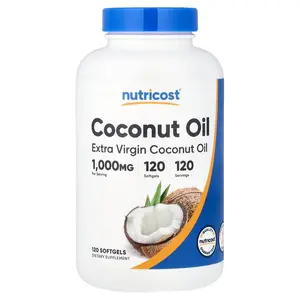 Nutricost Coconut Oil, 1,000 mg , 120 Softgels