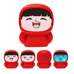 Sawolol Face-Changing Bluetooth Speaker with RGB Lights TWS Pairing Stereo Cute Wireless for Room Decor Portable Speakers for iPhone Android Rechargeable Compact Tech Gift