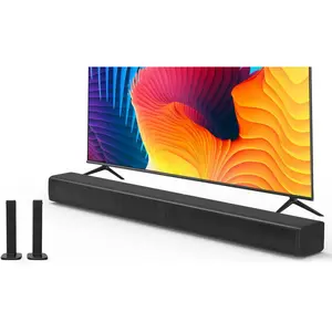 2 in 1 Separable Sound Bar for  TV, 2.2  32Inch  5.0 TV Speaker for Surround Sound System, Built-in Dual Subwoofer, Bass Adjustable, Remote Control Included(Sound Bar)
