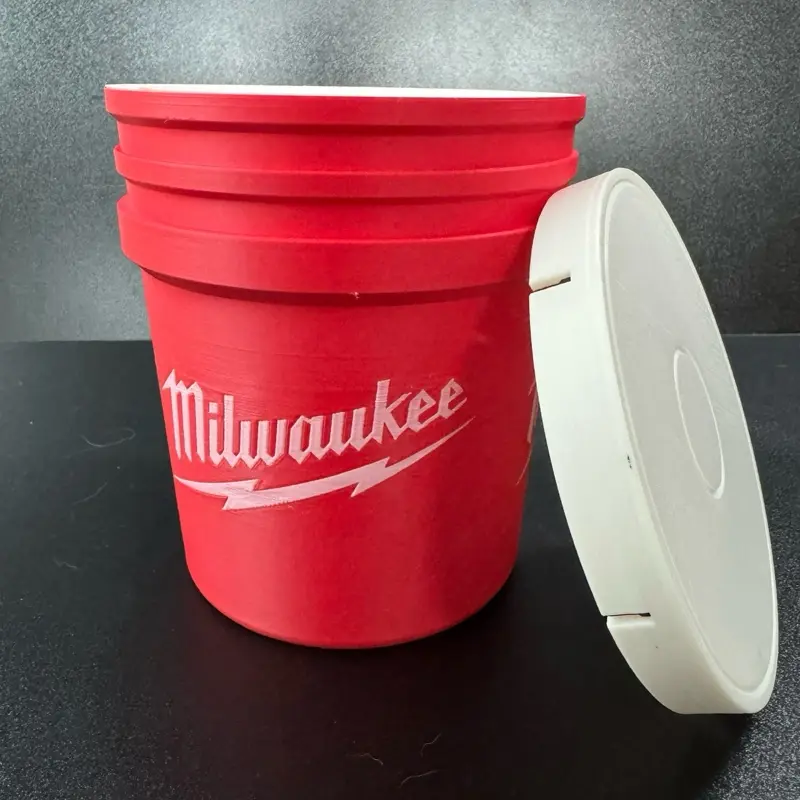 Milwaukee Bucket Snack and Storage Container with Removable Insert Milwaukee Bucket Snack and Storage Container with Removable Insert