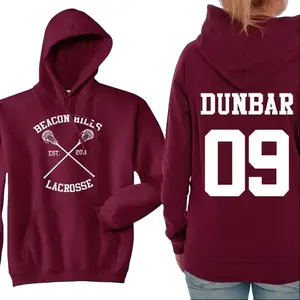 Teen Wolf Hoodie, Beacon Hills Lacrosse Hoodie, Dunbar 09, Teen Wolf Hooded Sweatshirt Size S - 3XL - Stilinski, McCall, Hale, Available