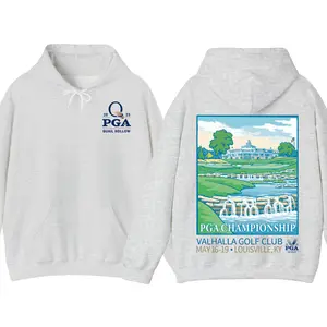 PGA Championship Quail Hollow 2025 Hoodie, Golf Course Design with PGA Flag, Gifts For Men, Gifts For Boyfriends, Golf Gifts, Trendy Casual Gifts Ror Golf Lovers