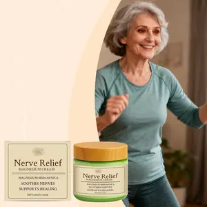 Nerve Relief Magnesium Cream with MSM & Arnica, Soothes Nerves & Daily Soothing Support, 50g/1.76oz