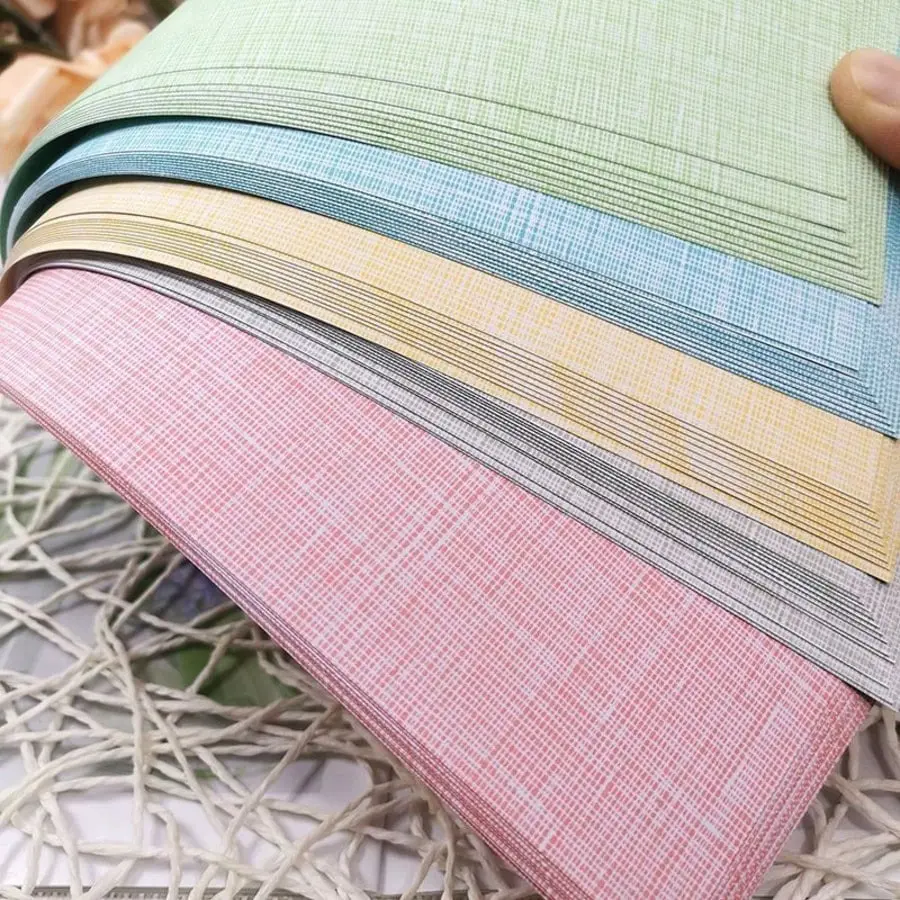 A4 Textured Cover Paper 50pcs, 180g/m² Thick Craft Paper, Heavy Weight Paper, Ideal for DIY Crafts, Scrapbooking, Origami, Printing, Envelope Making, Home Decor, Office Supplies, Diy Sticker Paper, Decorative Paper