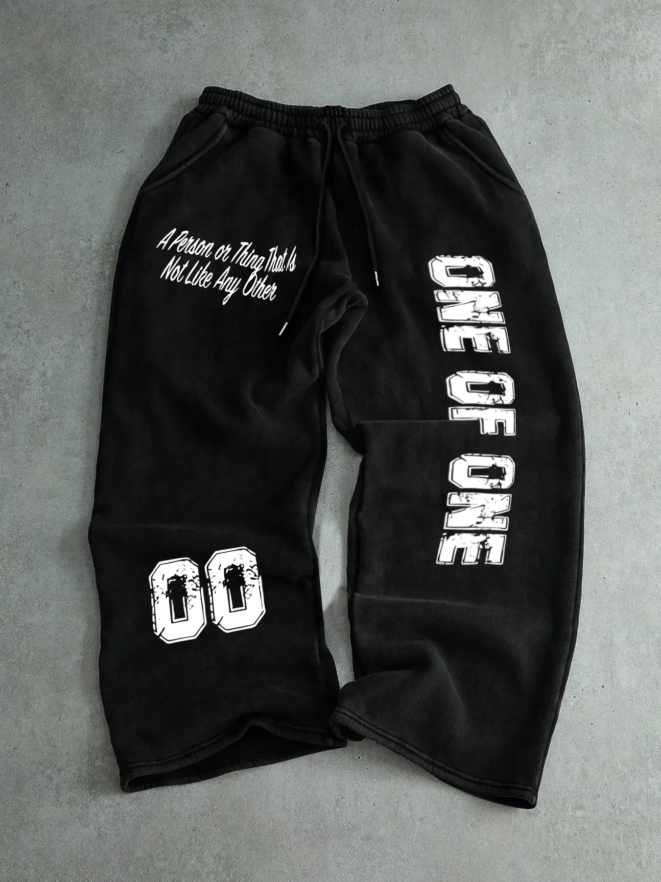 Trendy Street Style Drawstring Sweatpants with Letter Print, Casual Fashion, Comfortable Fit for Daily Wear, Versatile All-Occasion Clothing