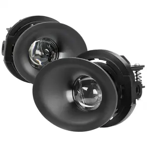 2015-2023 Dodge Challenger H11 12V/55W Projector Fog Lights Kit (Chrome Housing/Clear Lens)