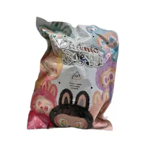 Big into Energy Monsters Plush Keychains - Soft Fluffy Cutest Little Monsters with Bunny Ears & Playful Grin for Bag Keys or Display Shelf