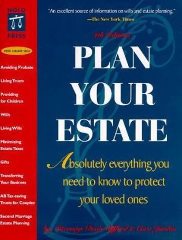 USED Book - Plan Your Estate : Absolutely Everything You Need to Know to Protect Your Loved Ones (4th Ed) by Denis Clifford (Paperback) - english