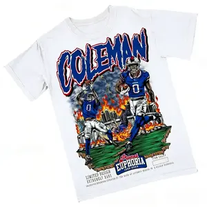 Keon Coleman Planet Euphoria Shirt Vintage 90s Football Graphic Tee for Men Women Fans Y2k Streetwear