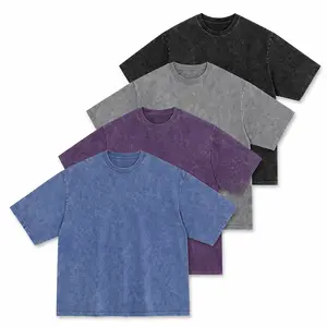 Max Heavyweight Washed Oversized Short Sleeve T-Shirt Casual Streetwear Loose Fit Vintage Style