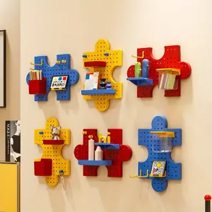 Creative Modular Storage 18-Piece Puzzle Board, Customizable Design for Unique Display and Organization, Functional Home Decor