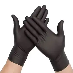 50-Pack Disposable Nitrile Gloves, Thick Durable Waterproof, Premium Material for Kitchen, Tattoo Artists, Home Cleaning, Car Care, Cleaning Supplies, Household Kitchen Gloves