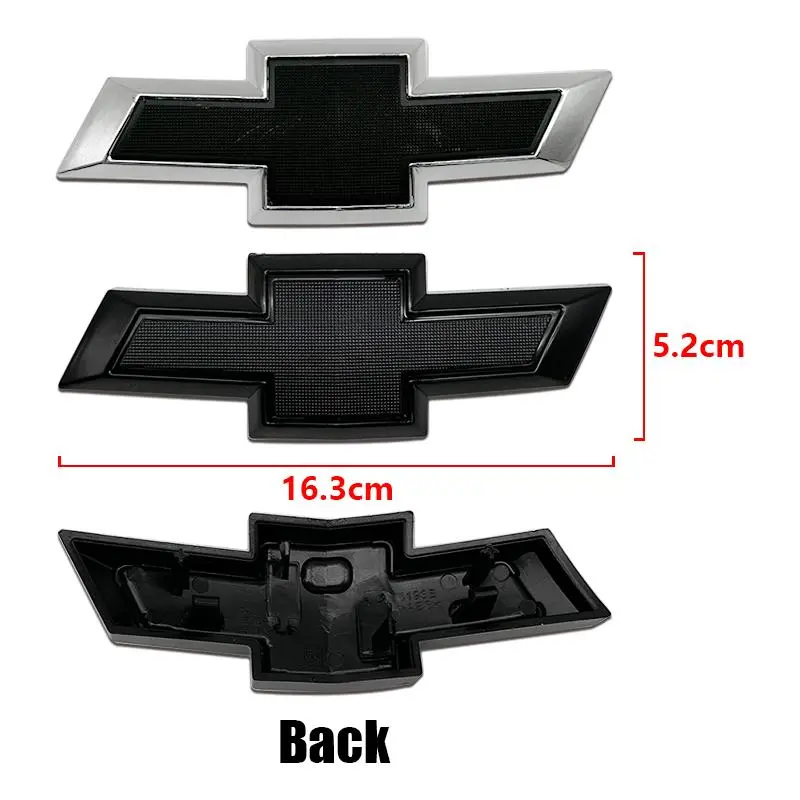 ABS 17.3cm Car Front Rear Emblem steering wheel Badge Trunk Logo Sticker For Chevrolet Aveo Cobalt Cruze Trax Camaro Captiva