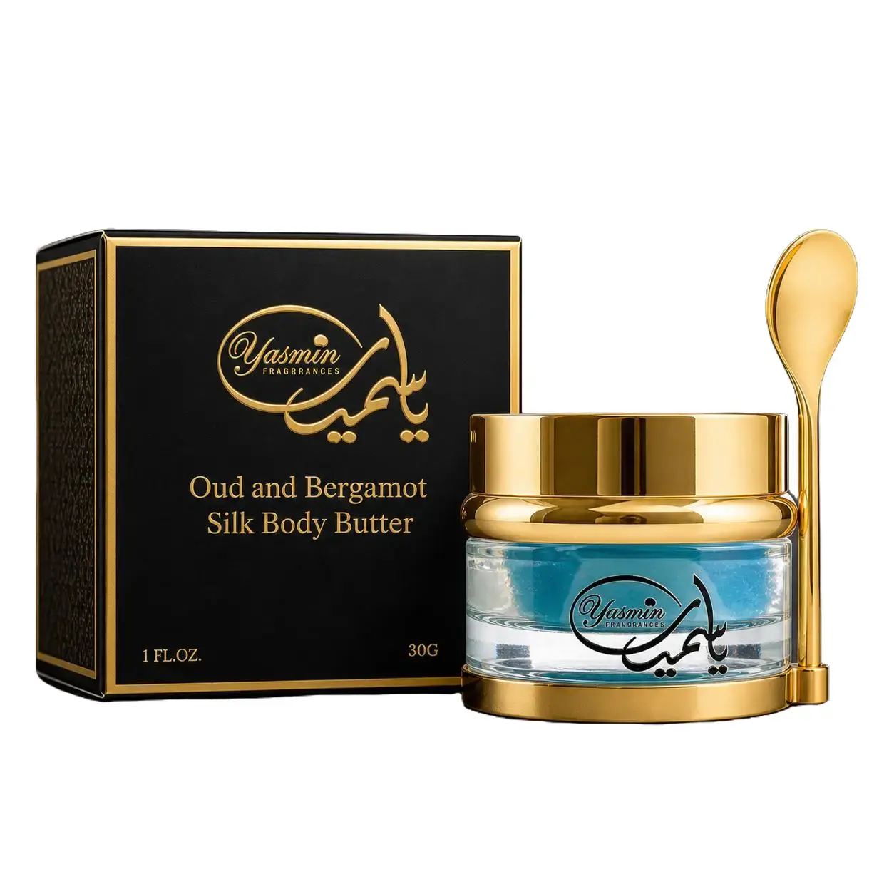 Oud and Bergamot Silk Body Butter 30g (1 fl/oz)– Ultra Hydrating Body Cream for Dry Skin – Deep Moisturizing Repair, Long Lasting Fragrance, Silky Smooth Skin – Luxury Skincare Moisturizer