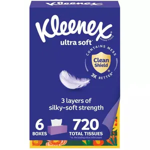 Kleenex Ultra Soft 3-Ply Facial Tissue
