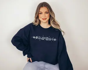 [Sale Off Up To 50%] Solar System Sweatshirt, Planet Sweatshirt, Fantastic Sweatshirt, Space Hoodie, Astronomy Sweatshirt, Planets Sweatshirt, Star Sweatshirt