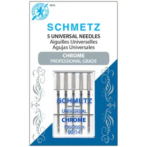 Schmetz Chrome Universal Needle 90/14 5 Pack