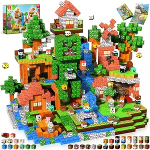 flash card Goody King 300PCS Magnetic Blocks - Forest Magnetic Building Blocks, Stacking Magnets for Kids, Strong Magnets, Sensory Toy for STEM Learning Toys for Kids 3+ Boys and Girls Christmas Birthday Gifts