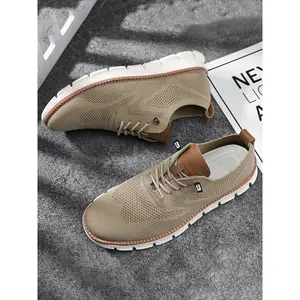 Men's Business Low Top Minimalist Sneakers, Casual Breathable Comfortable Formal Shoes, Fashionable Lightweight Shoes for Daily Wear