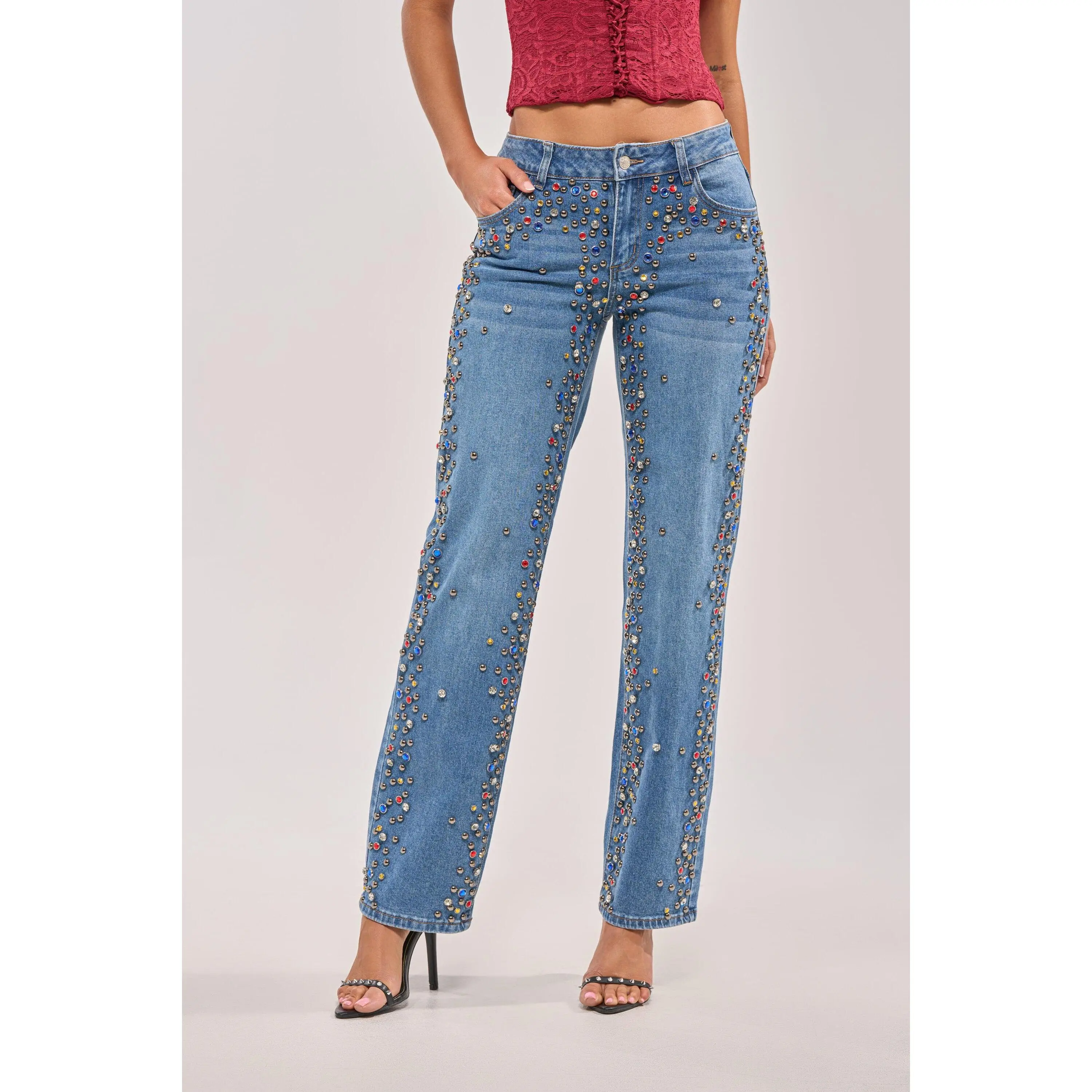 JESSIE RHINESTONE DENIM