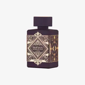 Lattafa Perfumes Badee Al Oud Amethyst Eau de Parfum 3.4oz 100ml Warm Fragrance with Vanilla Amber and Roses