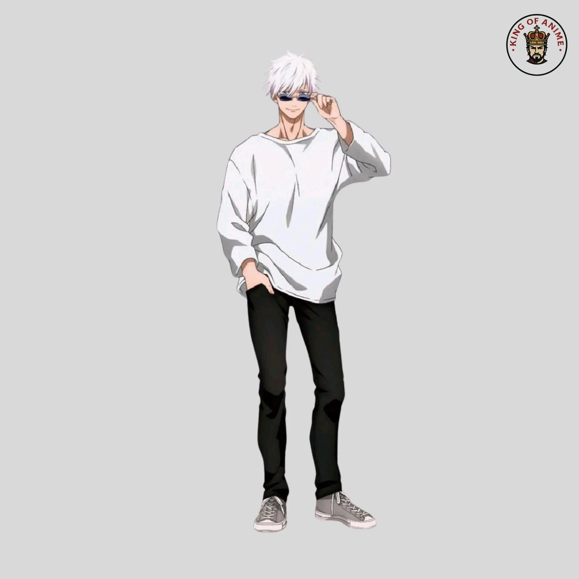 Satoru Gojo Hot Boy Sticker, Jujutsu Kaisen Anime Boy Sticker, Gift For Anime Fans Vinyl Water Proof