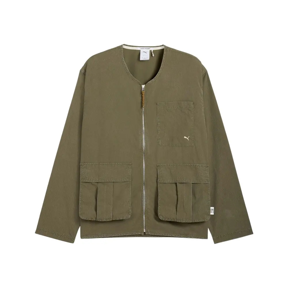 PUMA Mens Mmq Jacket Athletic Outerwear Casual - Green