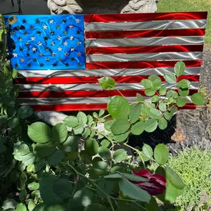 Metal American Flag