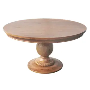 48" Charlotte Pedestal Table in Golden Oak