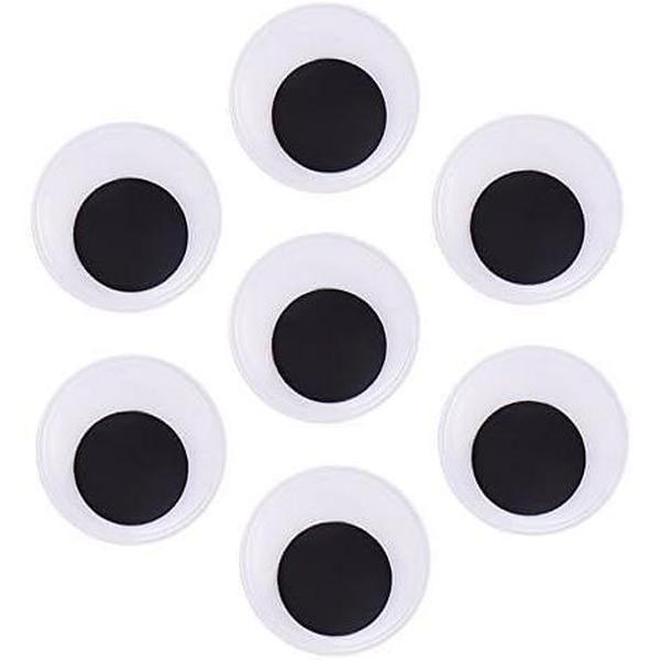 40mm Round Black Googly Eyes with Self Adhesive 24 count