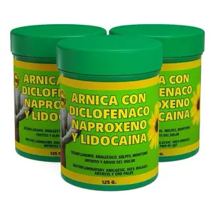 (3 pack) Arnica Formula y Lidocaina Mejorada pomada muscular 125g - Arnica Deep Massage Balm – 125g | Soothing Full-Body Care